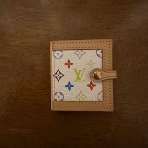 Louis Vuitton White Multicolor Canvas Small Picture Holder